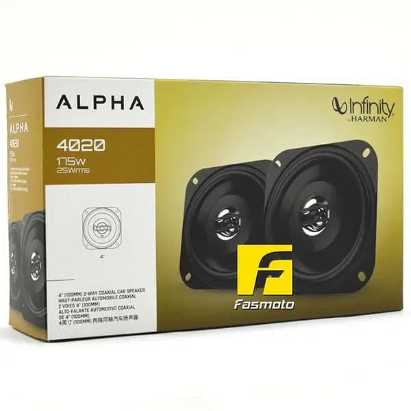 بلندگو خودرو اینفینیتی مدل Alpha 4020 | صدای قدرتمند در ابعاد کوچک