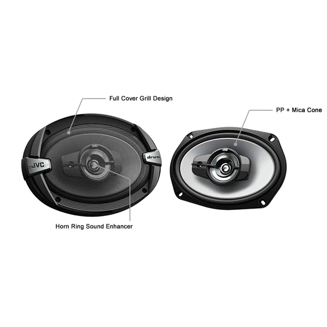 بلندگو خودرو JVC مدل CS-DR693 | تجربه صدایی شفاف و قدرتمند