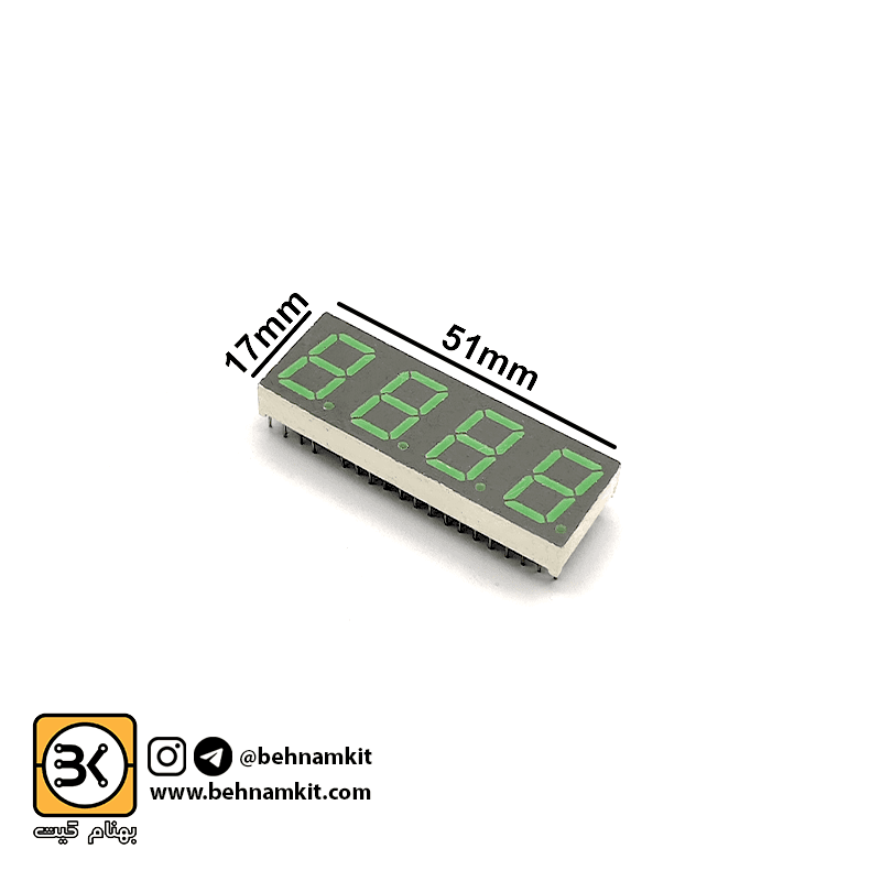 سون‌ سگمنت‌ اند چهار تایی / کد 155 / S= 50x18mm 40PIN