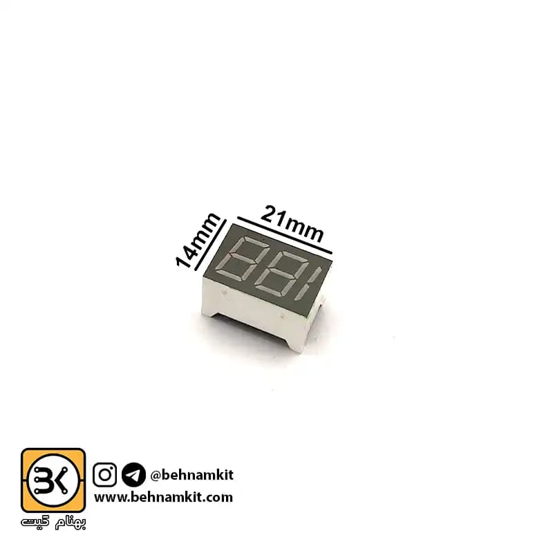 سون‌ سگمنت‌ آند 2.5 رقم، سبز، (s2.1×1.4Cm)