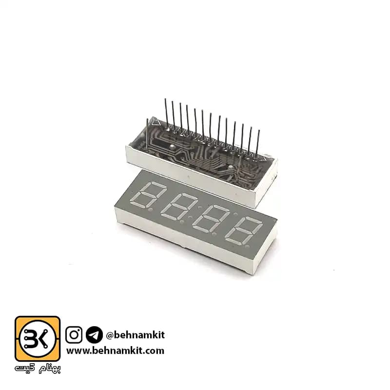 سون‌ سگمنت‌ کاتد چهار تایی ساعتی / کد 152 / S= 43x16mm