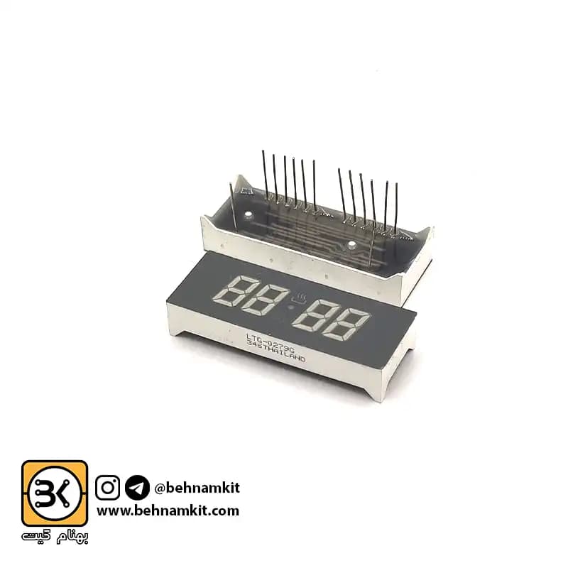 سون‌ سگمنت‌ کاتد چهار تایی مالتی پلکس ساعتی / کد 100 / S= 51x19mm — تصویر ۲