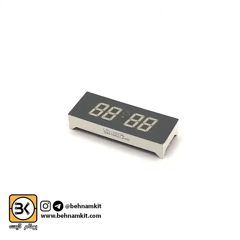سون‌ سگمنت‌ کاتد چهار تایی مالتی پلکس ساعتی / کد 100 / S= 51x19mm