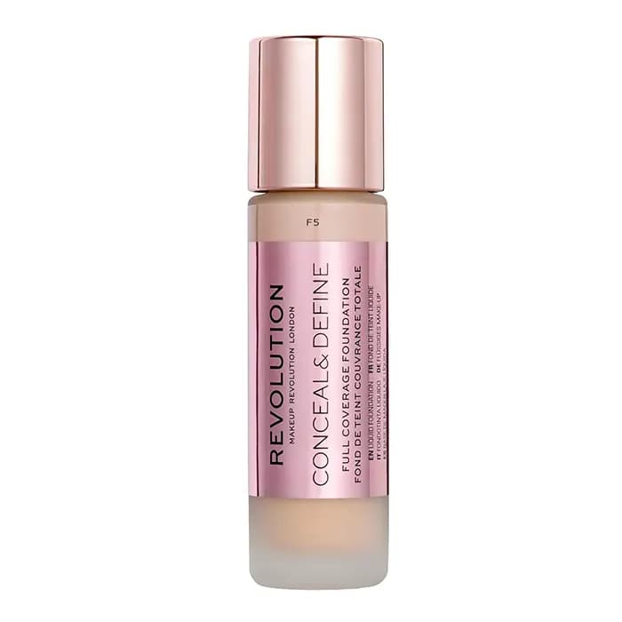 کرم پودر فول کاور کانسیل اند دیفاین رولوشن رنگ f5 — تصویر ۵