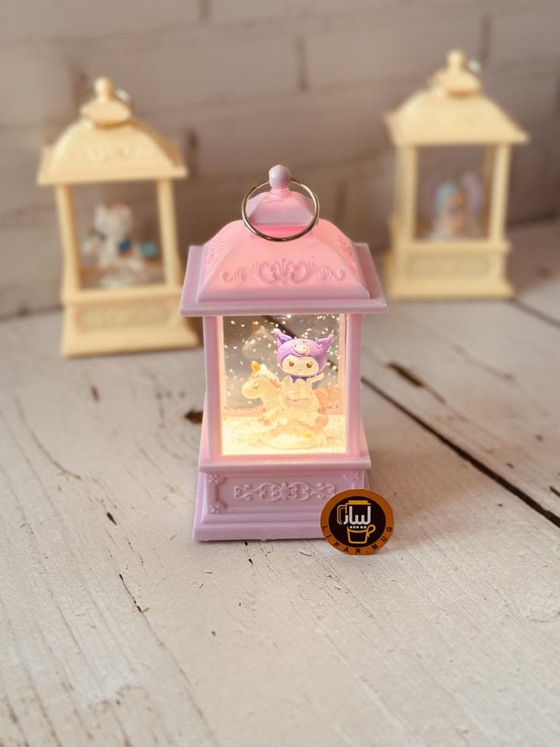 فانوس موزیکال باطری خور متوسط طرح اسب تک شاخ کد 5535 — تصویر ۴