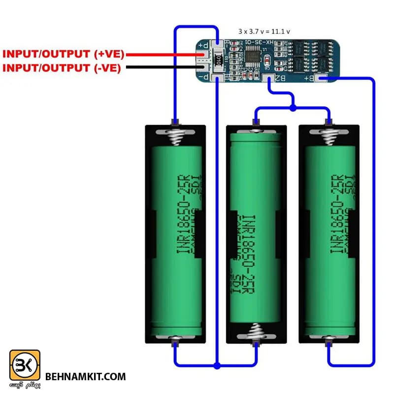 ماژول شارژ باطری لیتیوم Charge ۳ Cell ۱۰A — تصویر ۴