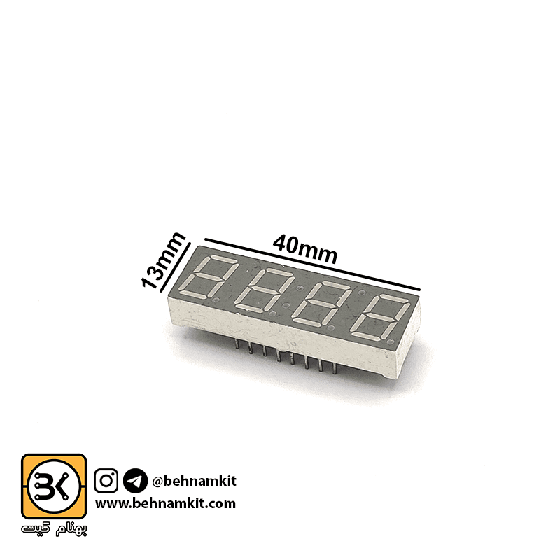 سون‌ سگمنت‌ کاتد چهار تایی مالتی / کد 83 / S= 40x13mm