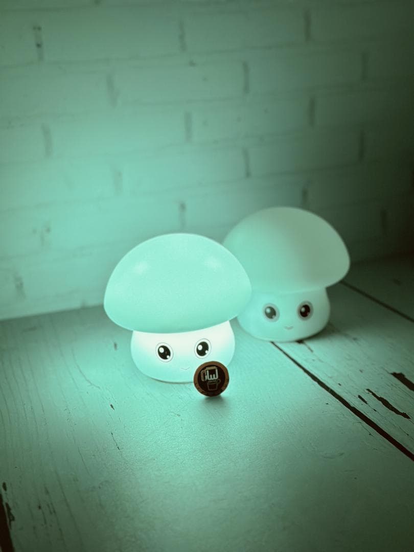 چراغ خواب سیلیکونی لمسی طرح قارچ کد 4825 — تصویر ۶