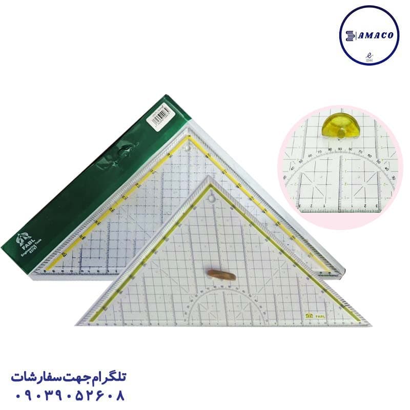 فابل – گونیا 35 سانت دسته دار پلکسی گلاس مهندسی
