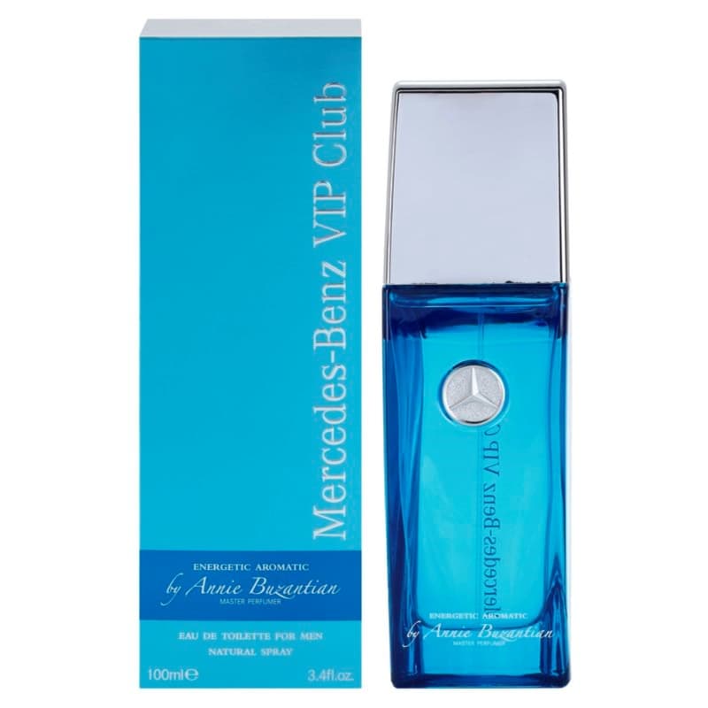عطر ادکلن مردانه مرسدس بنز مدل وی آی پی کلاب انرژتیک آرماتیک-آبی Benz VIP Club Energetic Aromatic حجم ۱۰۰ میلی لیتر | Mercedes Benz VIp Club Energetic Aromatic Eau De Toilette For Men 100 ml — تصویر ۲