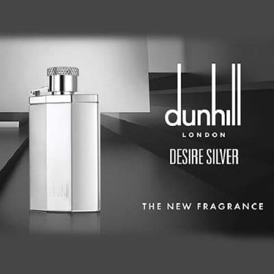 عطر ادکلن مردانه دانهیل مدل دیزایر سیلور dunhill Desire Silver حجم ۱۰۰ میلی لیتر | Dunhill Desire Silver Eau De Toilette for Men 100 ml — تصویر ۳