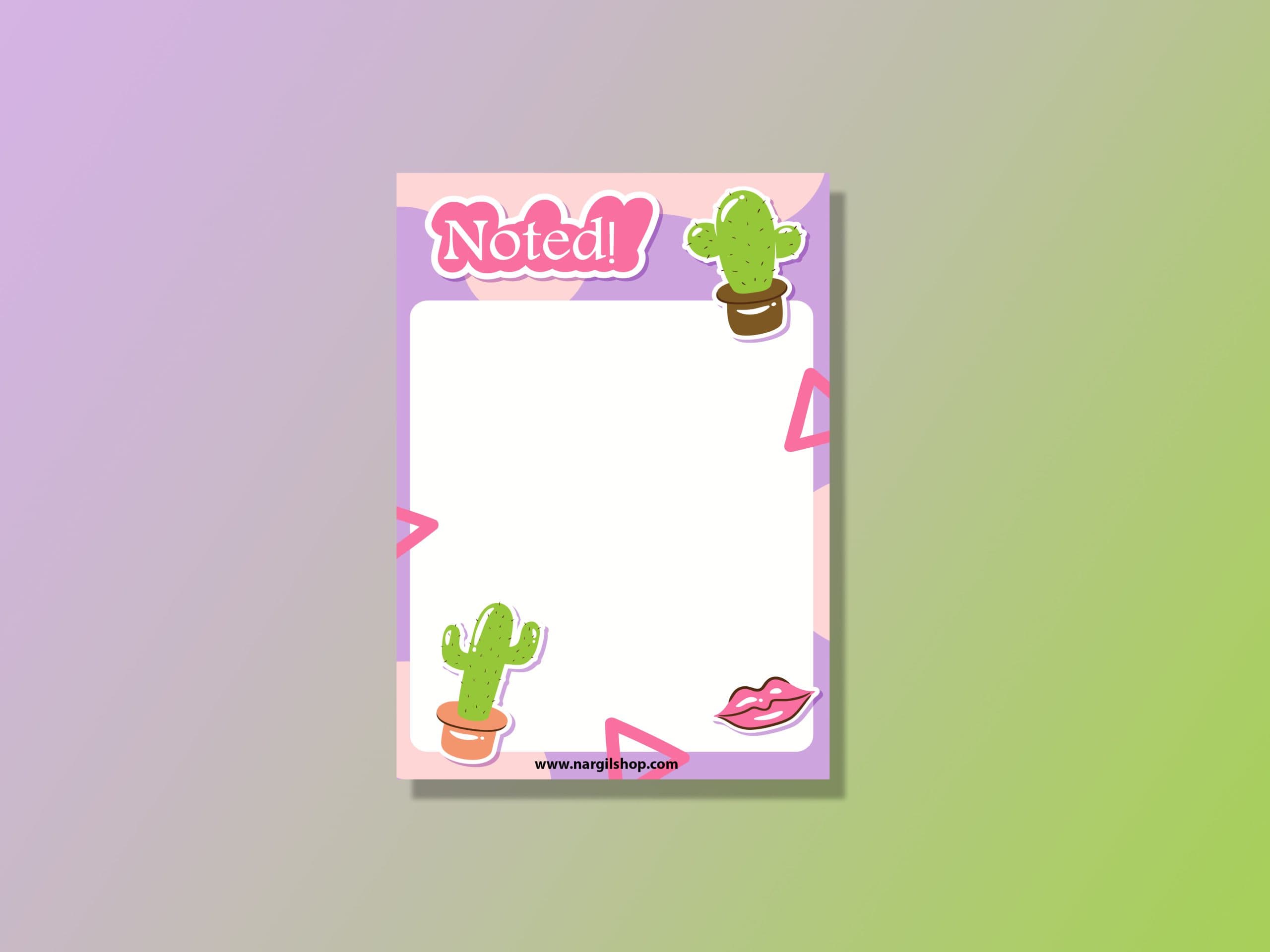 برگه های یادداشت مدل کاکتوس 15 | Note Paper 15