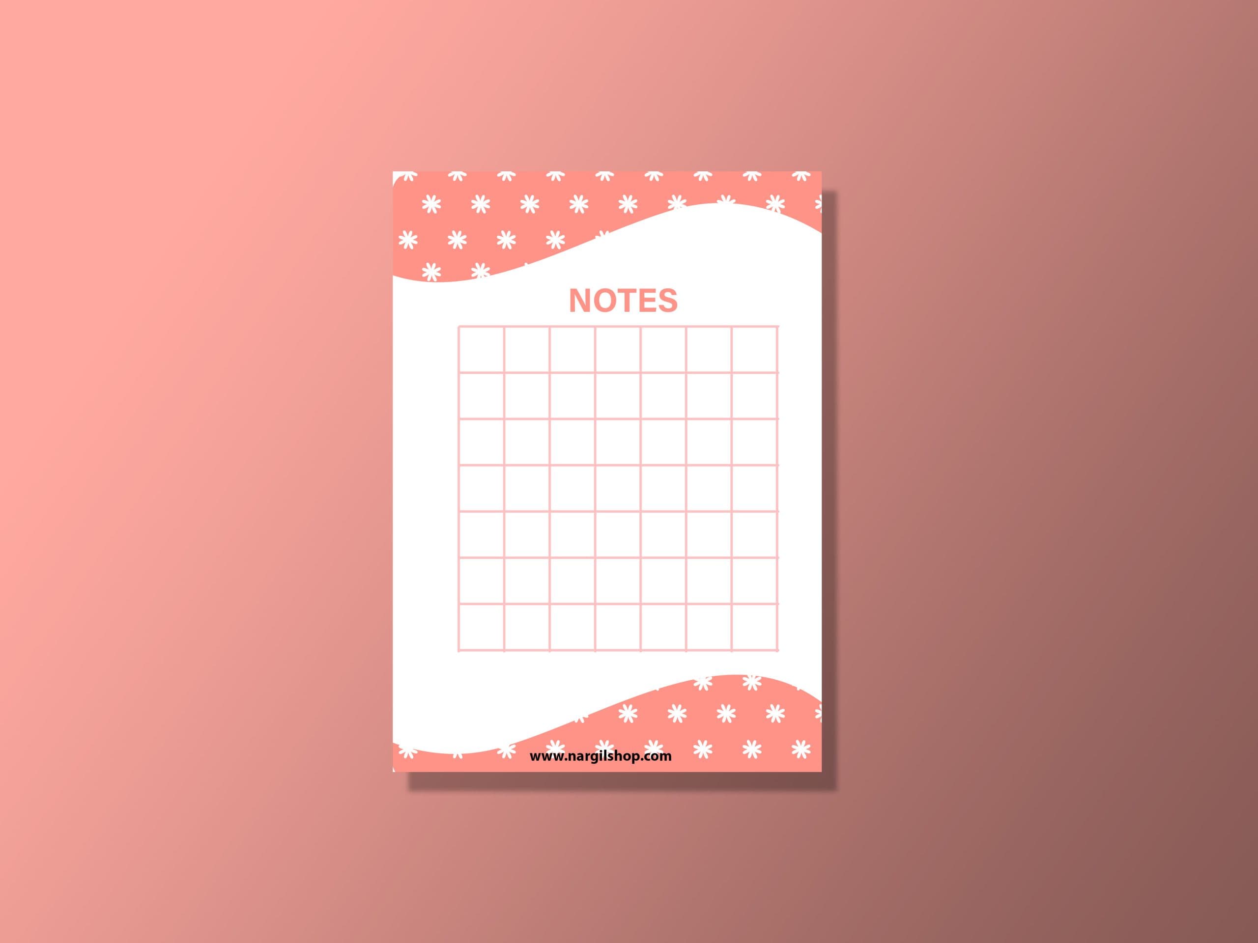برگه های یادداشت مدل شطرنجی گوگولی 10 | Note Paper 10
