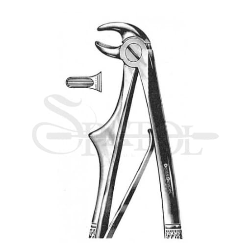 فورسپس ریشه کش پایین اطفال Pediatric Lower Roots Forceps دنتال دیوایس Dental Devices