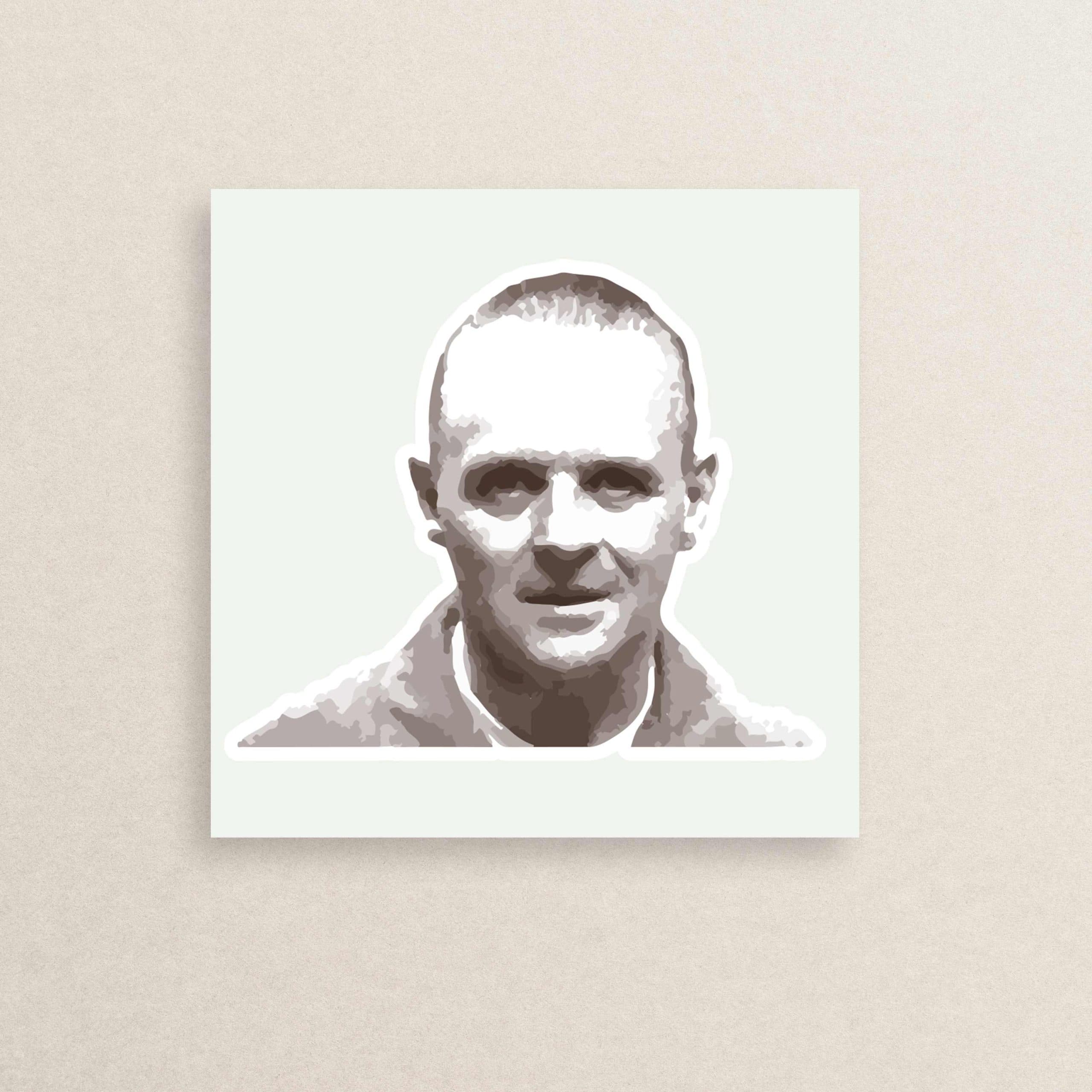 استیکر فیلم سکوت بره ها هانیبال لکتر 01 | 01 silence of lambs Hannibal Lecter sticker