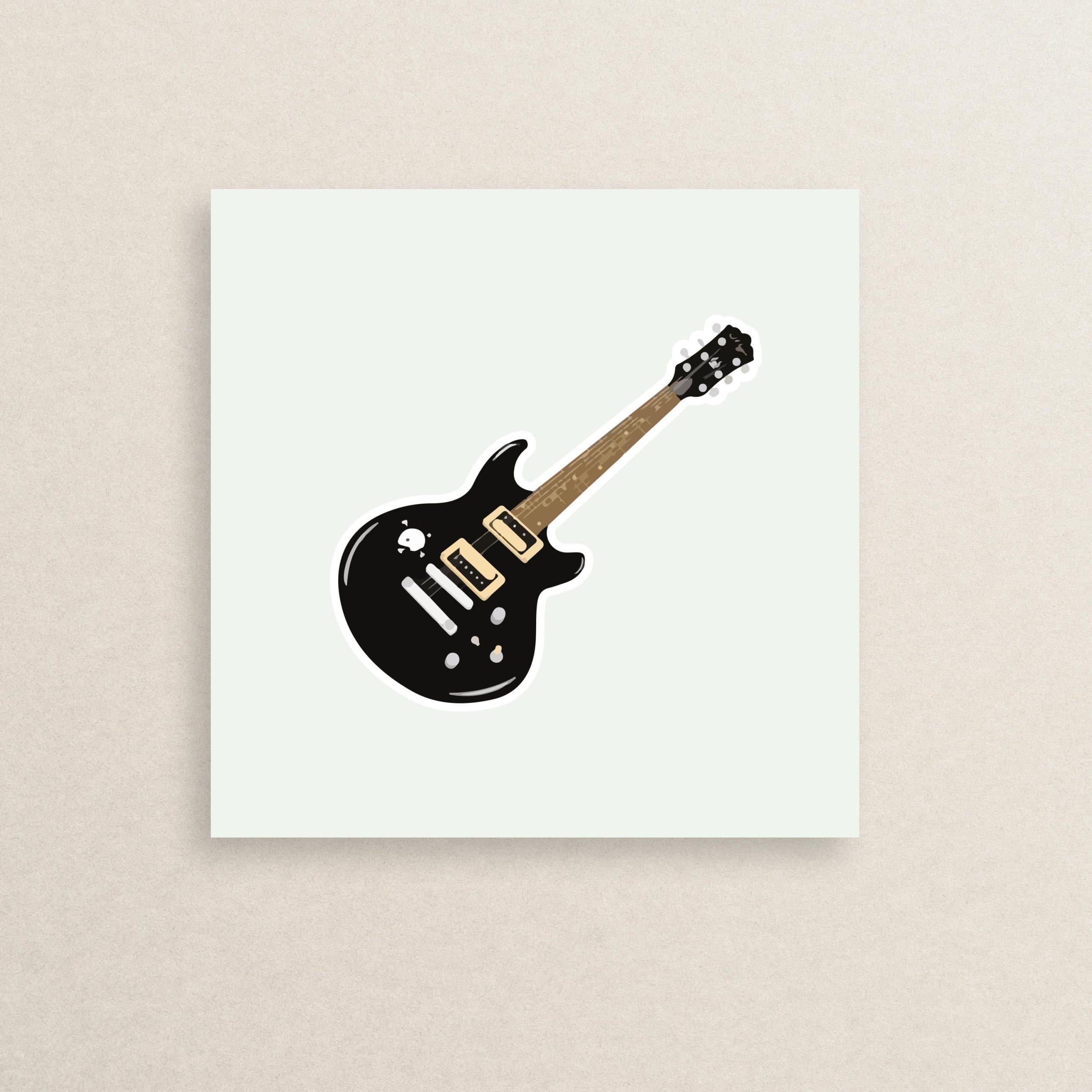 استیکر ساز موسیقی گیتار 07 | Guitar Instrument sticker 07