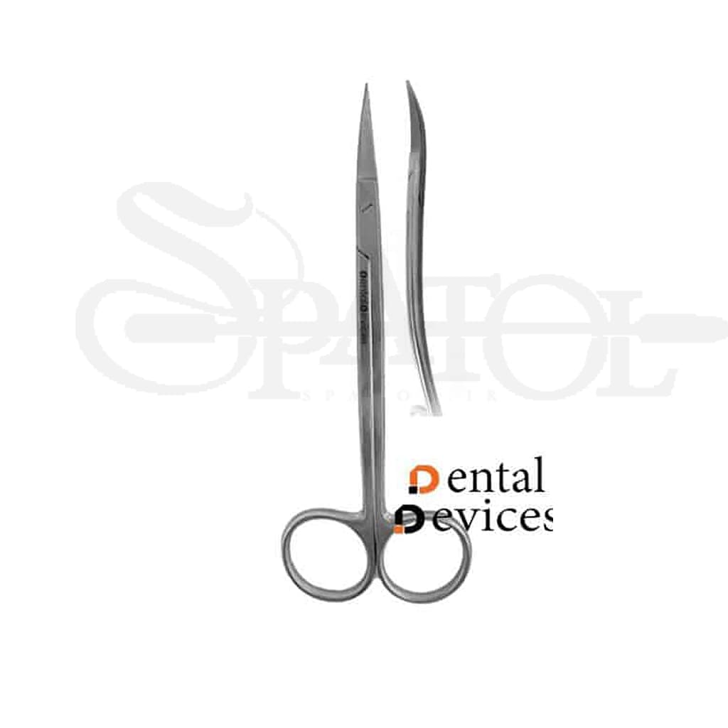 قیچی دوخم کوچک Double curved Scissors دنتال دیوایس Dental Devices