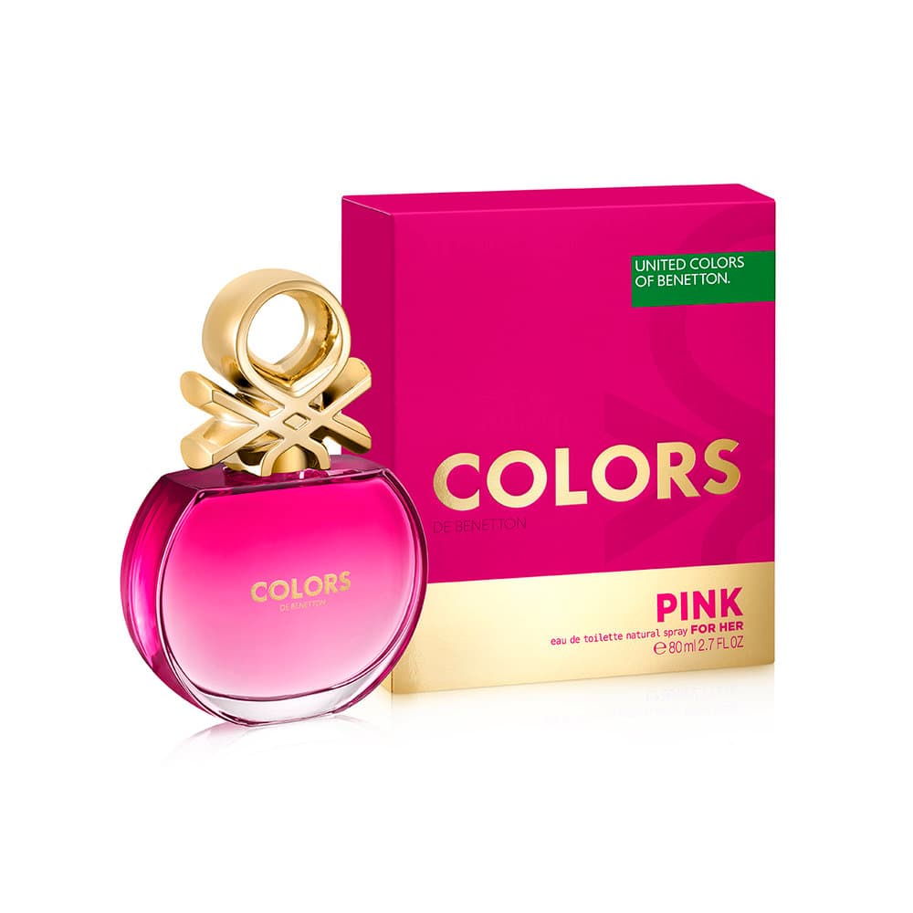 عطر ادکلن زنانه بنتون مدل کالرز پینک Benetton Colors Pink حجم ۸۰ میلی لیتر | Benetton Colors de Benetton Pink Eau De Toilette For Women 80 ml — تصویر ۲