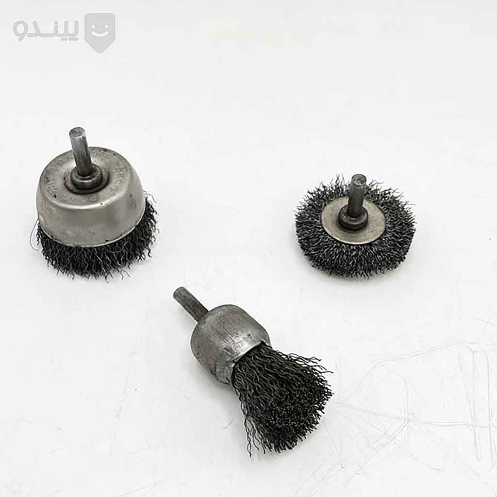 فرچه سیمی سر دریلی مجموعه 3 عددی — تصویر ۲