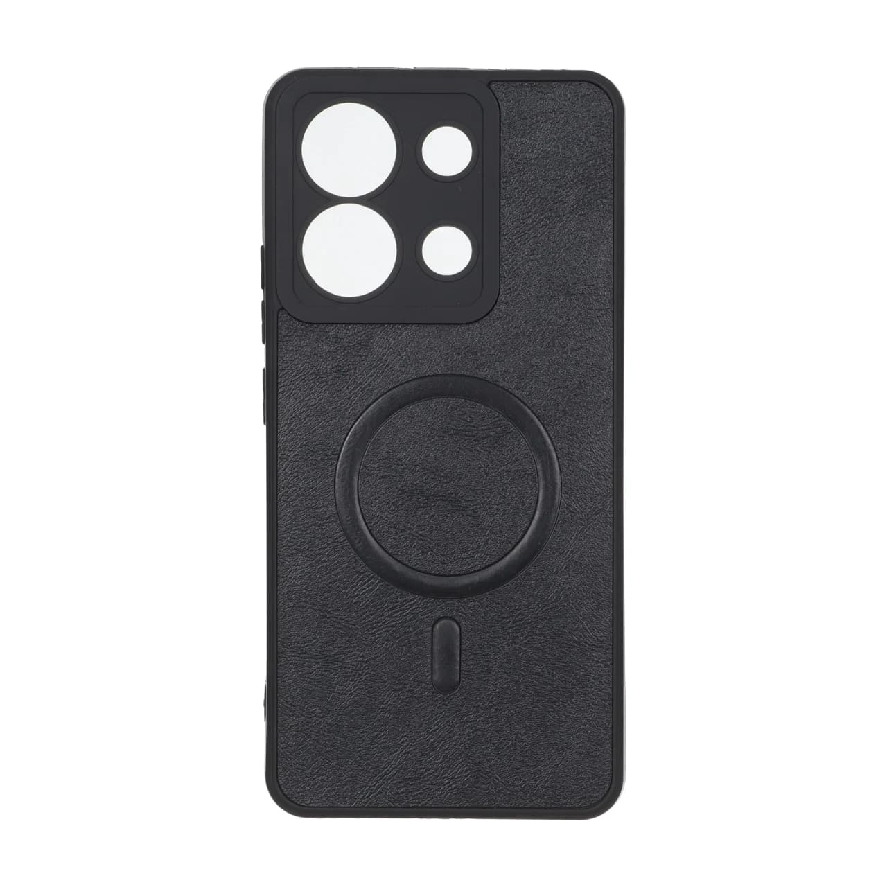 قاب چرمی طرح مگ سیف محافظ لنزدار Xiaomi Redmi Note 13 4G
