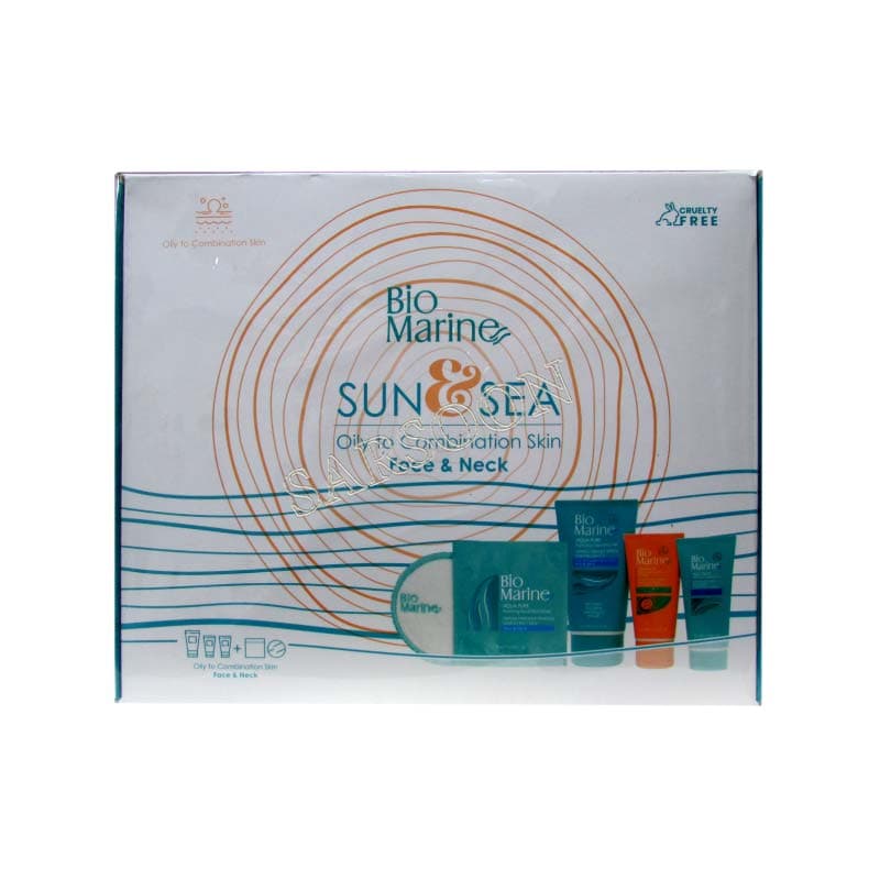 پک روتین پوستی بایومارین مناسب پوست های چرب + هدیه biomarine skin routine pack + gift