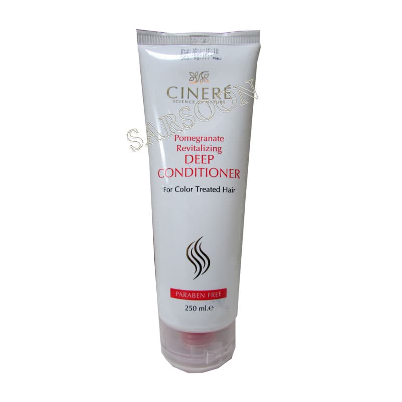 لوسیون نرم کننده عمیق موی رنگ شده سینره Cinere Pomegranate Revitalizing Deep Conditioner For Colour Treated Hair