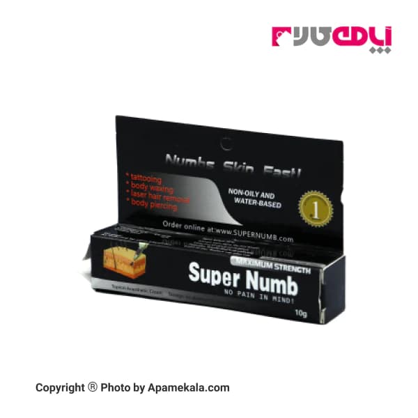 پماد بی حسی مناسب تاتو و بدن و لیزر و پیرسینگ مدل SUPER NUMB — تصویر ۲