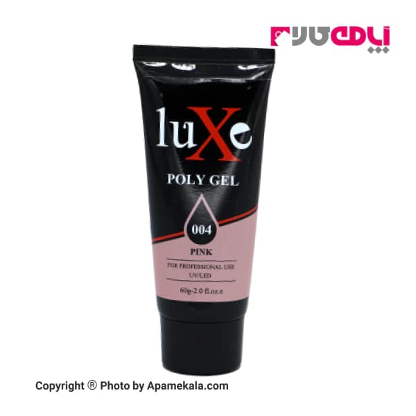 پلی ژل صورتی برند لوکسی شماره LUXE POLY GEL PINK 004