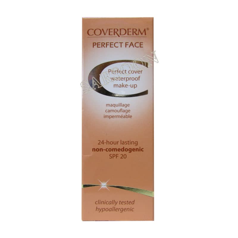 کرم پودر صورت SPF20 پرفکت فیس کاوردرم شماره Coverderm Perfect Face Spf20 A3