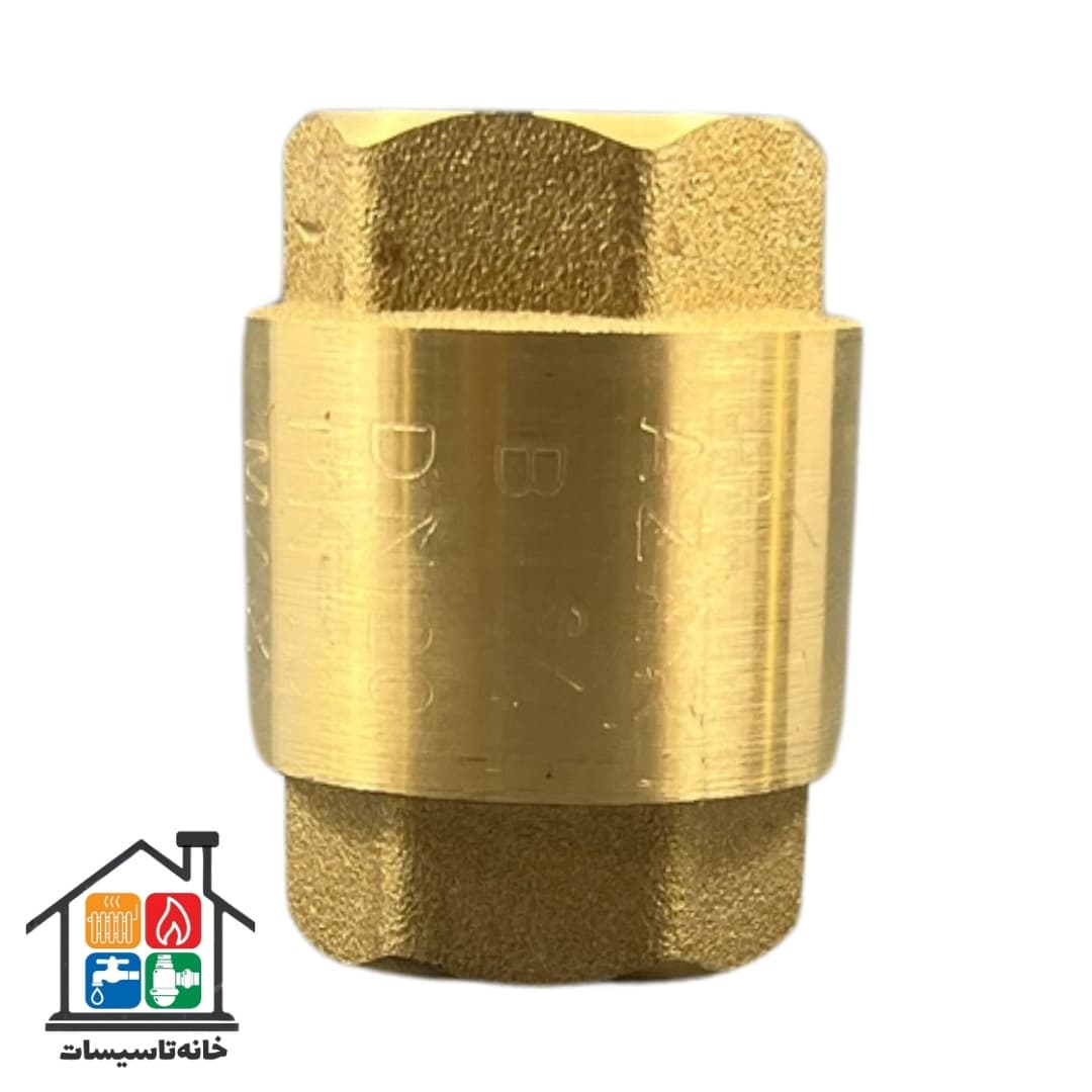 شیر یک طرفه فنری سوپاپ پلاستیکی آذر azar کد 105 سایز 1/2 — تصویر ۵