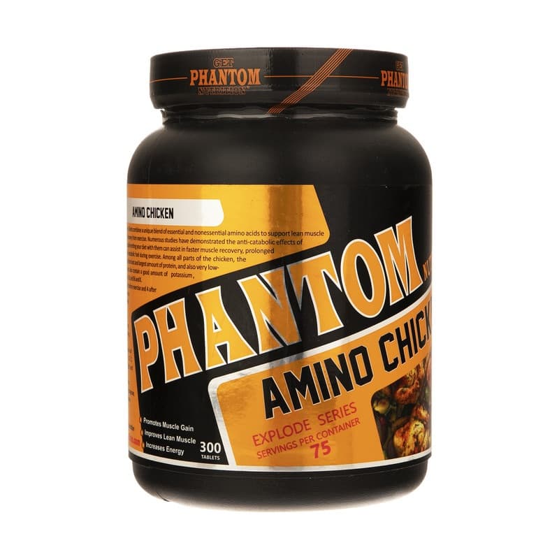 قرص آمینو چیکن فانتوم نوتریشن 180 عددی Phantom Nutrition Amino Chicken — تصویر ۲