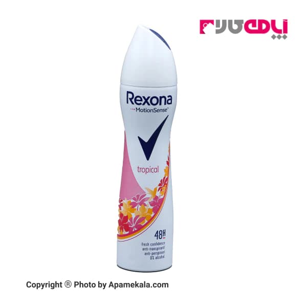 اسپری دئودرانت زنانه Rexona مدل تروپیکال Tropical