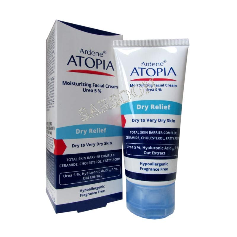 کرم مرطوب کننده 5 درصد اوره آتوپیا آردن مناسب پوست های خشک Ardene Moisturizing Cream 5% Urea For Dry Skins 50 g — تصویر ۲