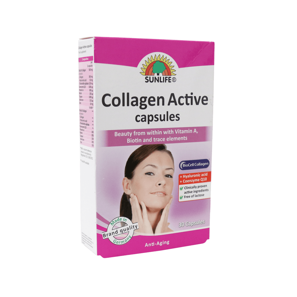کپسول کلاژن اکتیو سان لایف ۳۰ عددی Sunlife Collagen Active 30 Caps
