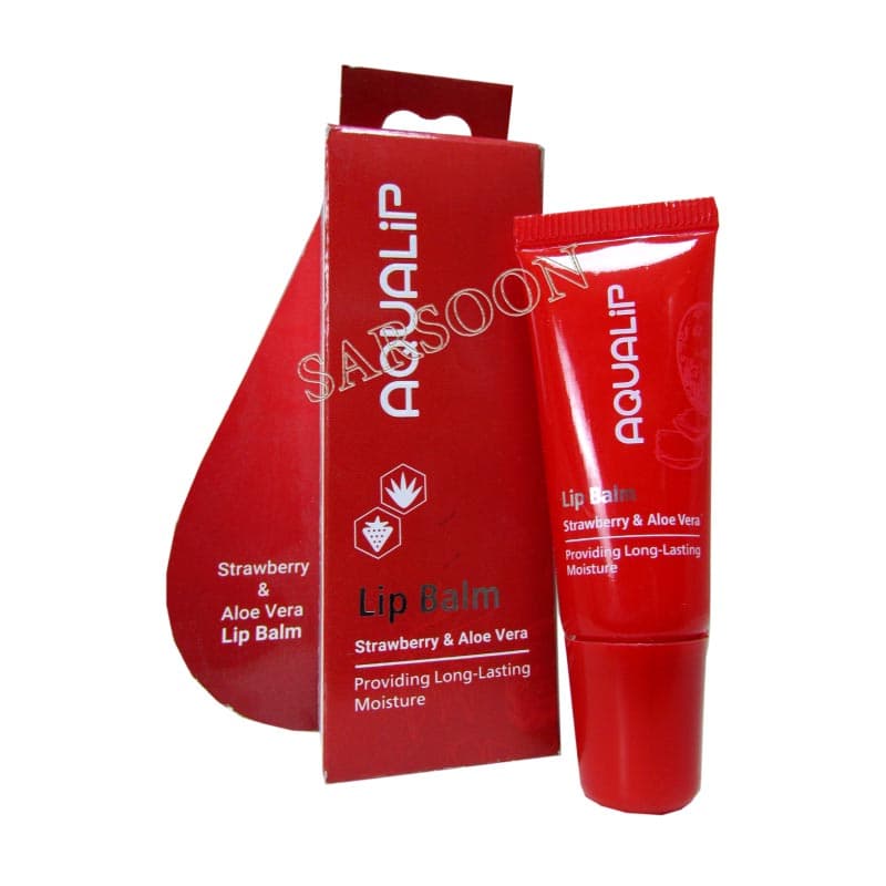 بالم لب آکوالیپ حاوی توت فرنگی و آلوئه ورا 10 میلی لیتر Aqvalip Lip Balm — تصویر ۲