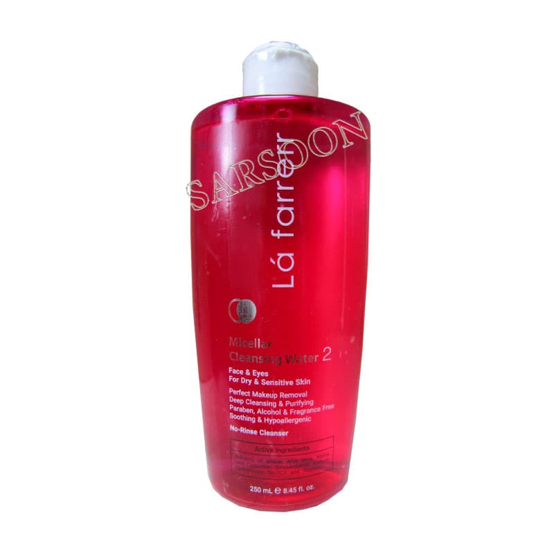 محلول پاک کننده آرایش پوست خشک لافارر La Farrerr Micellar Cleaning Water For Dry and Sensitive Skin