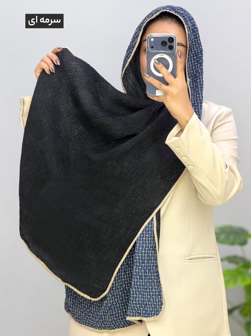 شال پاییزه پلیسه پندار کد 120669 — تصویر ۷