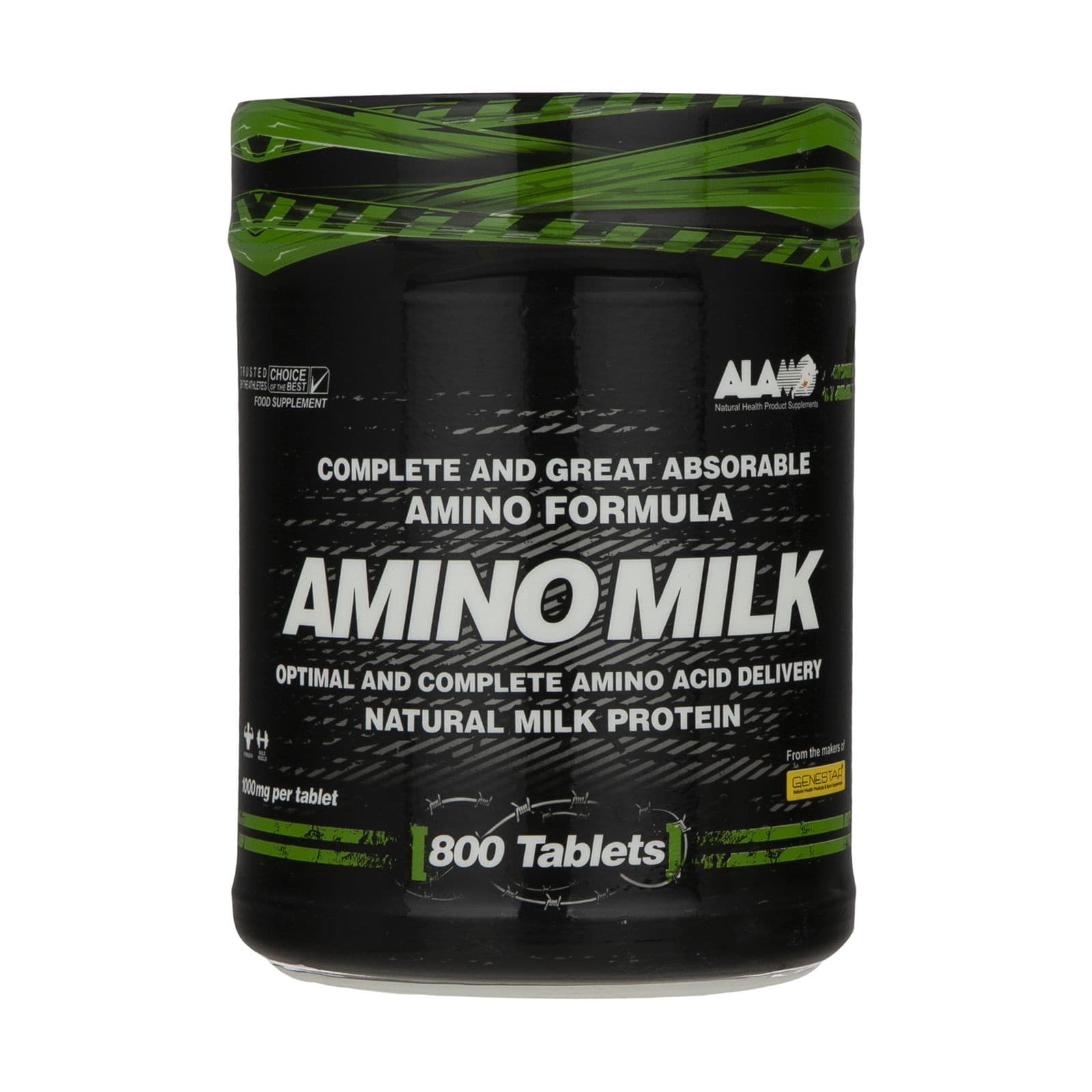 قرص آمینو میلک آلامو 800 عددی (تاریخ نزدیک) Alamo Amino Milk