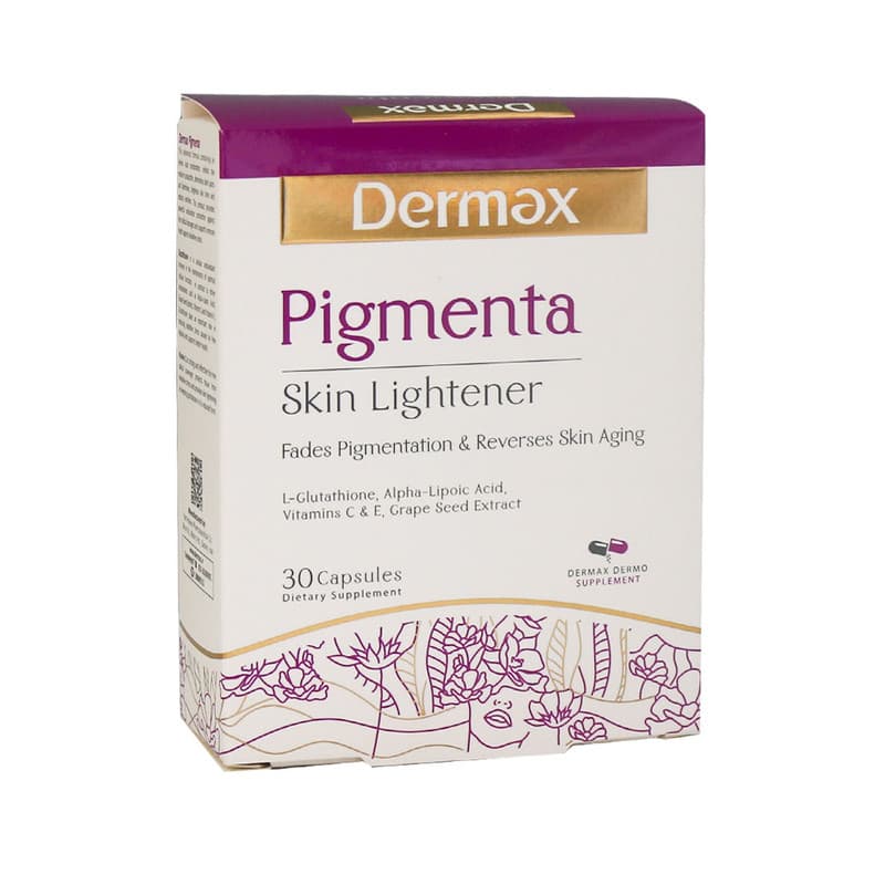 کپسول پیگمنتا درمکس روشن کننده پوست بسته 30 عددی Dermax Pigmenta Skin Lightener 30 Caps