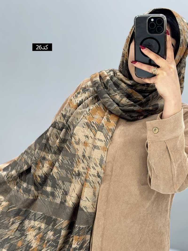 شال مخمل موهر کد ۶۴۹۹۸ — تصویر ۹