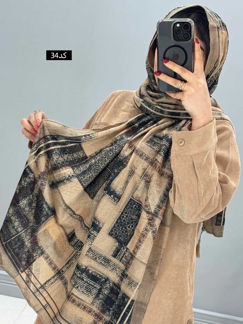 شال مخمل موهر کد ۶۴۹۹۸ — تصویر ۸