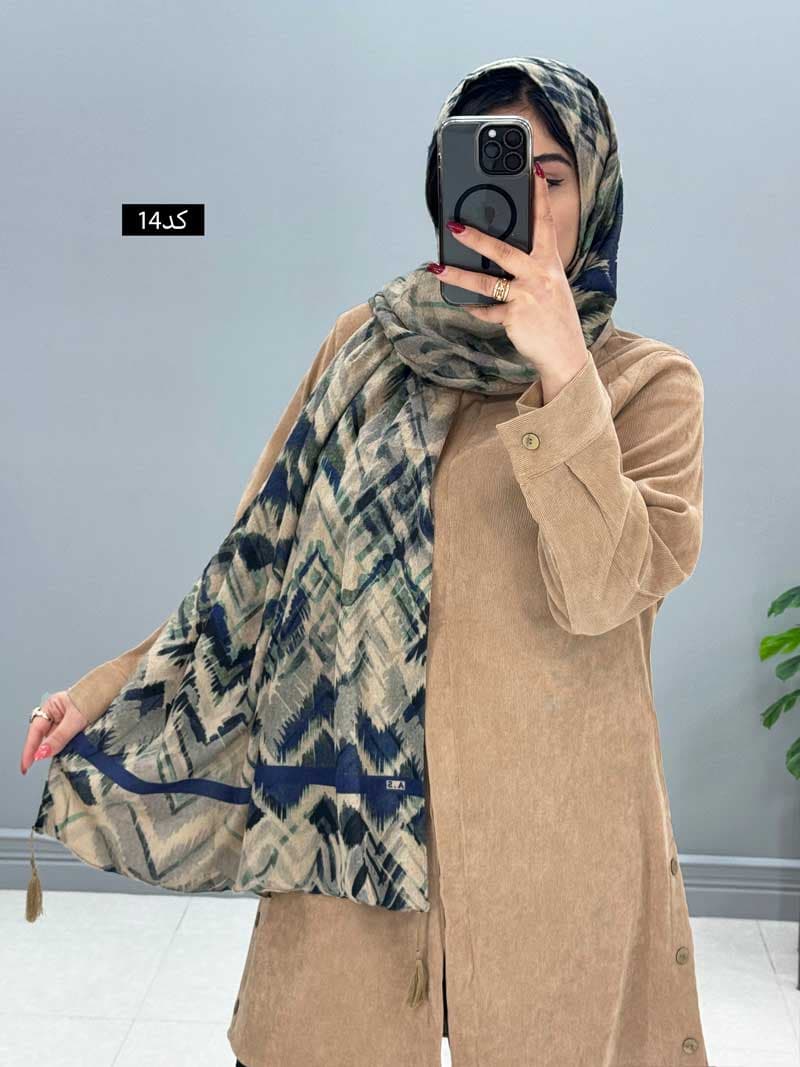 شال مخمل موهر کد ۶۴۹۹۸ — تصویر ۱۰
