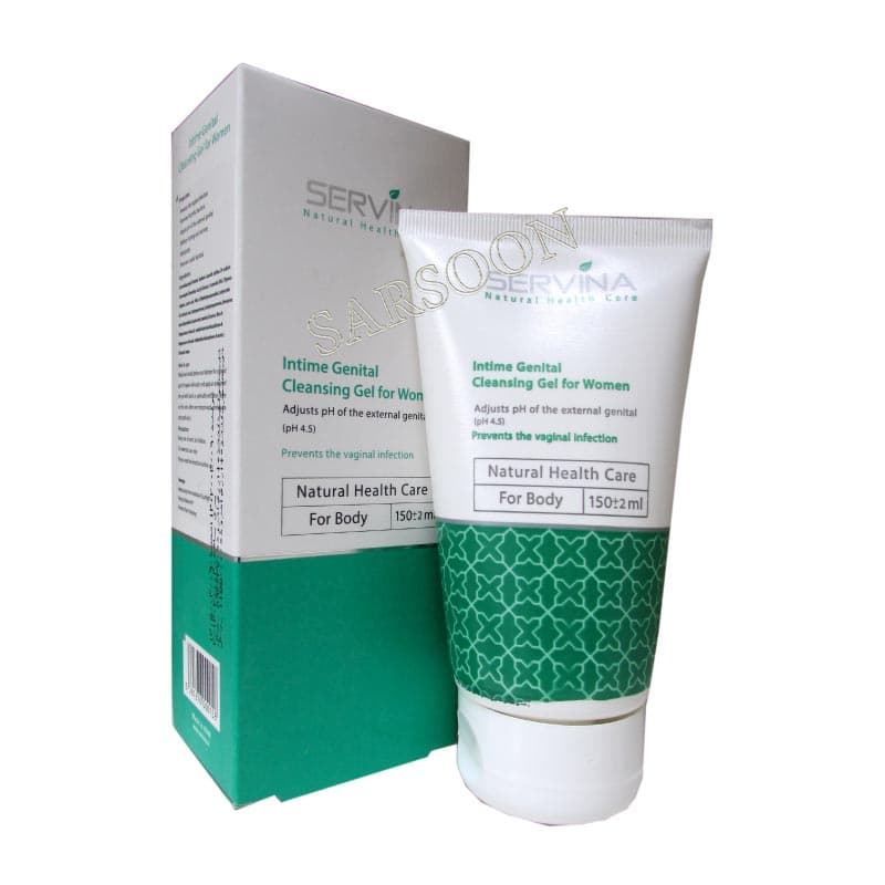 ژل بهداشتی بانوان سروینا ۱۵۰ میلی لیتر Servina Intimate Genital Cleansing Gel For Women — تصویر ۲