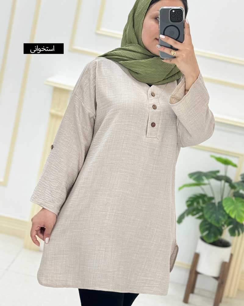تونیک شانتون یقه هفت کد ۲۱۴۰۱۰۵ — تصویر ۳