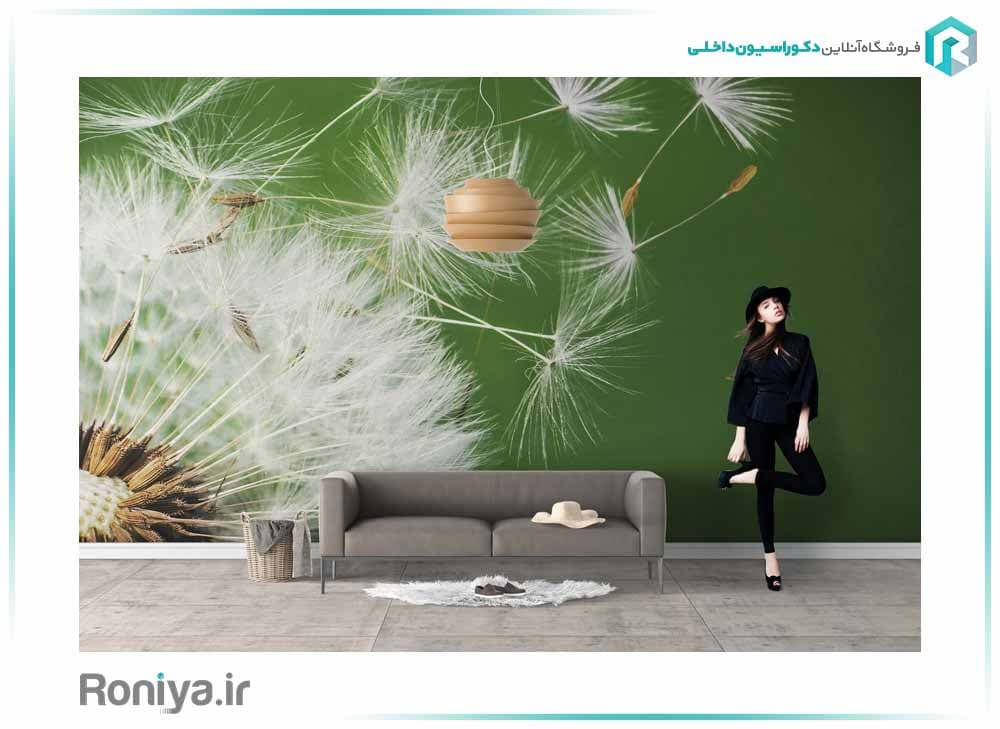 پوستر دیواری سه بعدی پرواز قاصدکها کد NT-180 — تصویر ۲