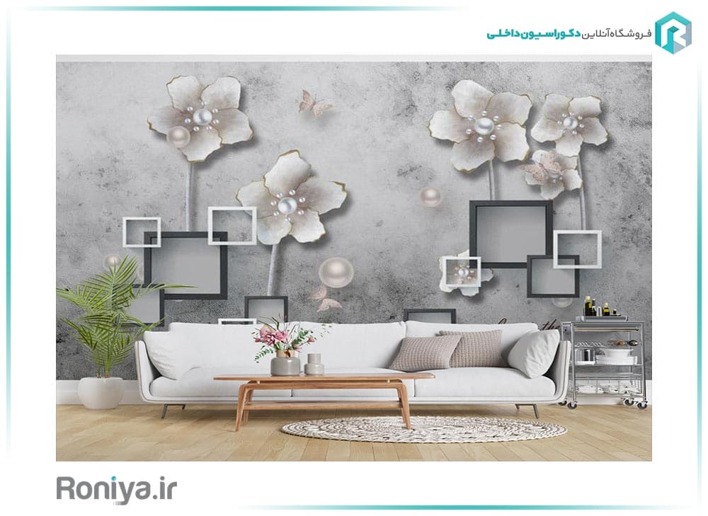 پوستر دیواری گل سه بعدی 3DF-561 — تصویر ۳