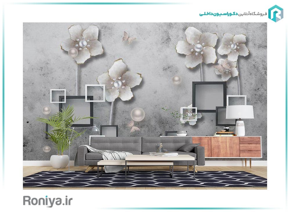 پوستر دیواری گل سه بعدی 3DF-561 — تصویر ۲
