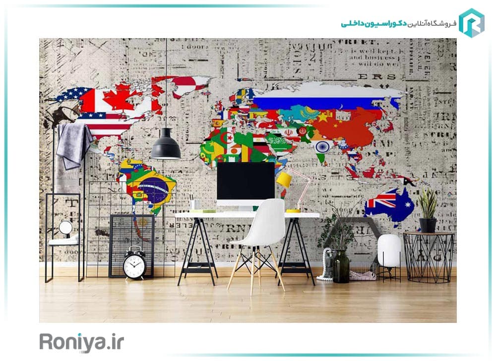 پوستر دیواری نقشه جهان RT-224 — تصویر ۴