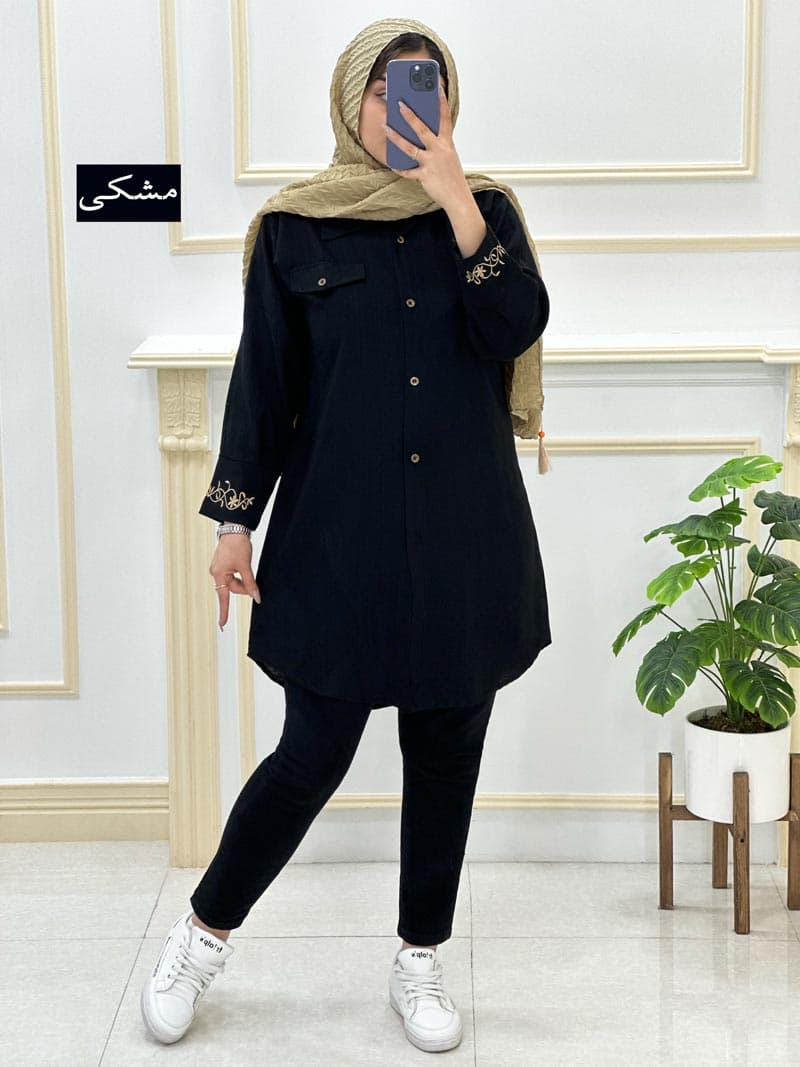 مانتو بابوس مچ گلدوزی کد۹۷۴۱۱۴