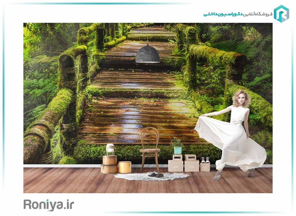 پوستر دیواری سه بعدی پله های بهشتی کد NT-155 — تصویر ۲